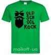 Мужская футболка Old school rock Зеленый фото