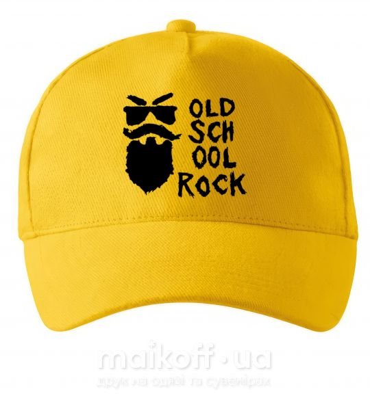 Кепка Old school rock Сонячно жовтий фото