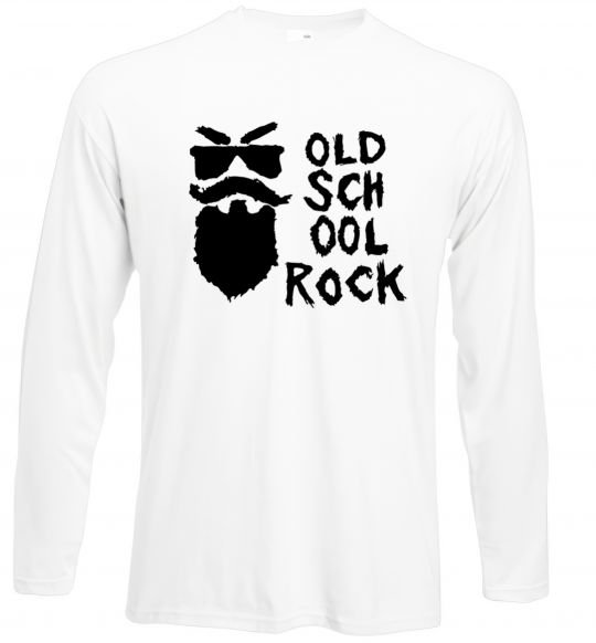 Реглан Old school rock Белый фото