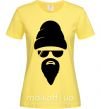Женская футболка Big beard Лимонный фото