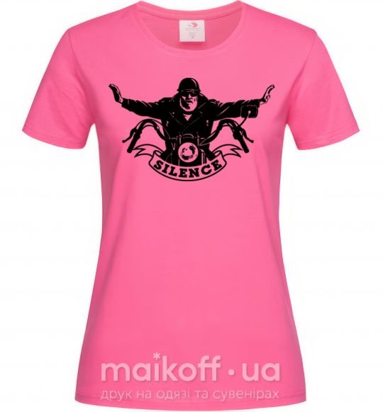 Женская футболка Silence Ярко-розовый фото