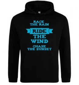Жіноча толстовка (худі) Race the rain ride the wind chase the sunset Жіноча толстовка (худі) Race the rain ride the wind chase the sunset