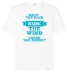Футболка Оверсайз Race the rain ride the wind chase the sunset Белый Футболка Оверсайз Race the rain ride the wind chase the sunset Белый фото