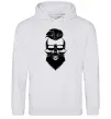 Чоловіча толстовка (худі) Skull biker Сірий меланж фото