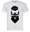 Чоловіча футболка Skull biker Білий Чоловіча футболка Skull biker Білий фото