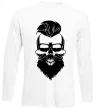 Лонгслив Skull biker Белый фото