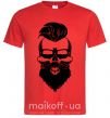 Мужская футболка Skull biker Красный фото