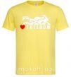 Мужская футболка Love freedom Лимонный фото