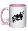 Чашка с цветной ручкой Fantasy rider Нежно розовый фото