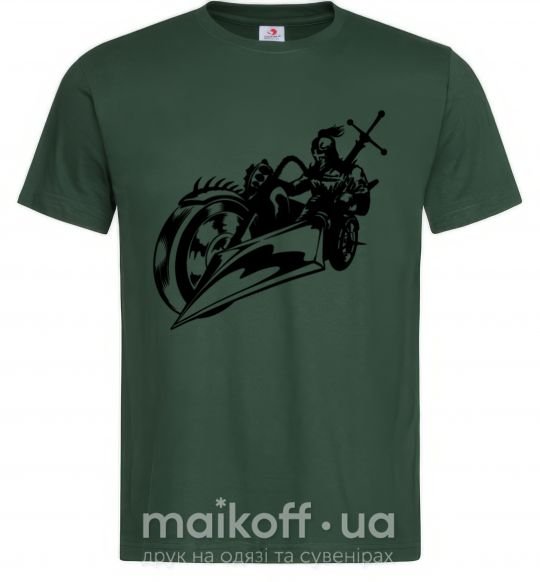 Чоловіча футболка Fantasy rider Темно-зелений фото