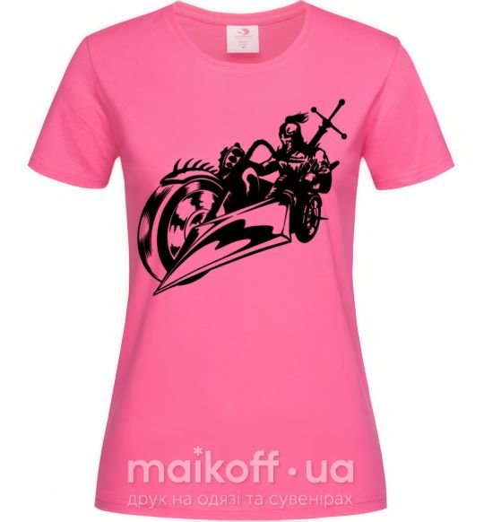 Женская футболка Fantasy rider Ярко-розовый фото