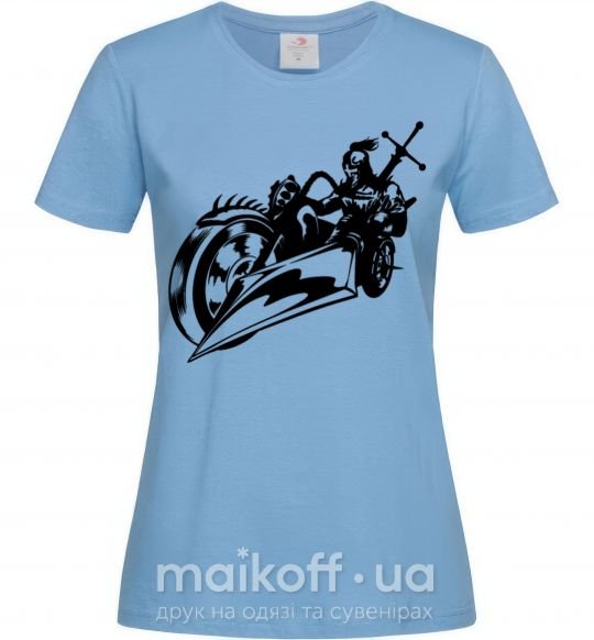 Жіноча футболка Fantasy rider Блакитний фото