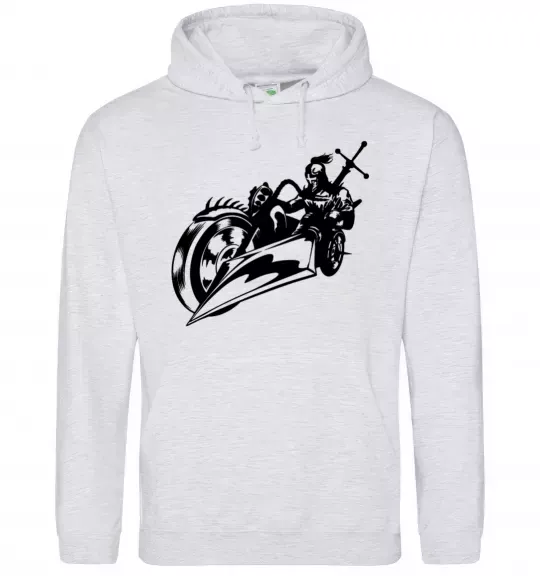 Чоловіча толстовка (худі) Fantasy rider Сірий меланж фото