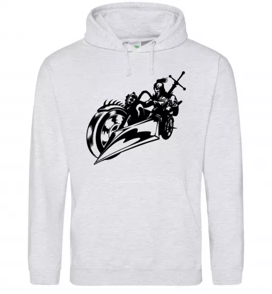 Жіноча толстовка (худі) Fantasy rider Сірий меланж фото