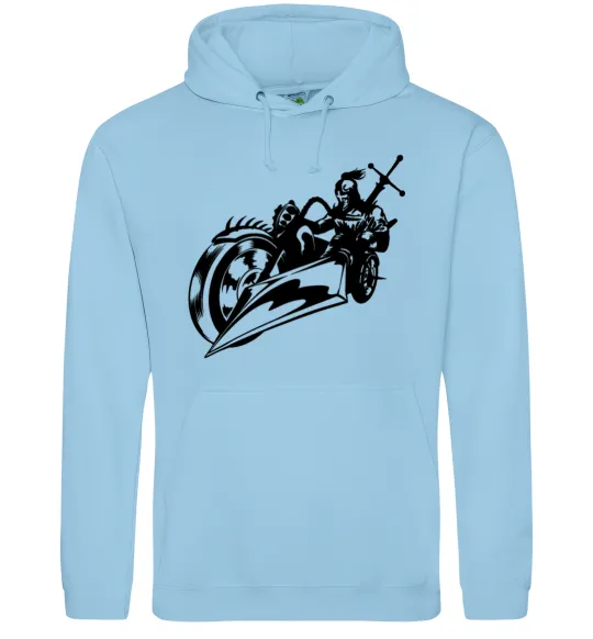 Жіноча толстовка (худі) Fantasy rider Блакитний фото