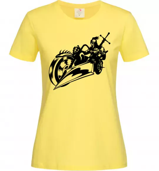 Жіноча футболка Fantasy rider Лимонний фото