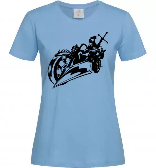 Жіноча футболка Fantasy rider Блакитний фото