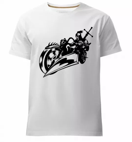 Мужская премиум футболка Fantasy rider Белый фото