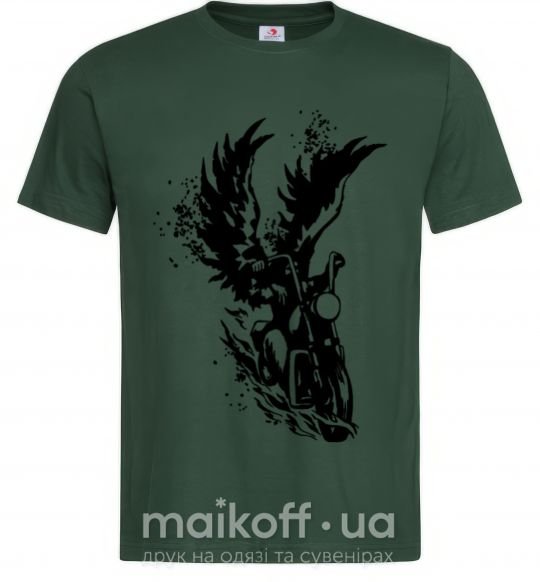 Мужская футболка Wings of freedom Темно-зеленый фото