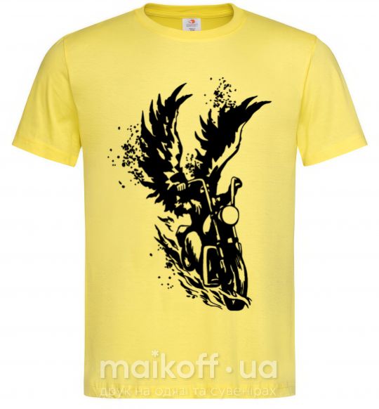 Мужская футболка Wings of freedom Лимонный фото