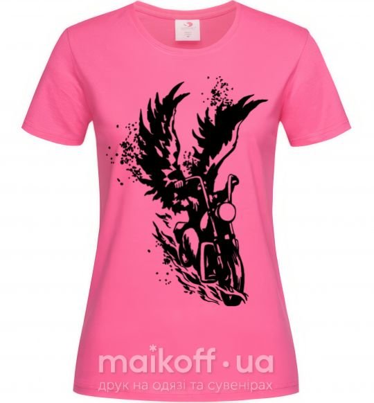 Женская футболка Wings of freedom Ярко-розовый фото