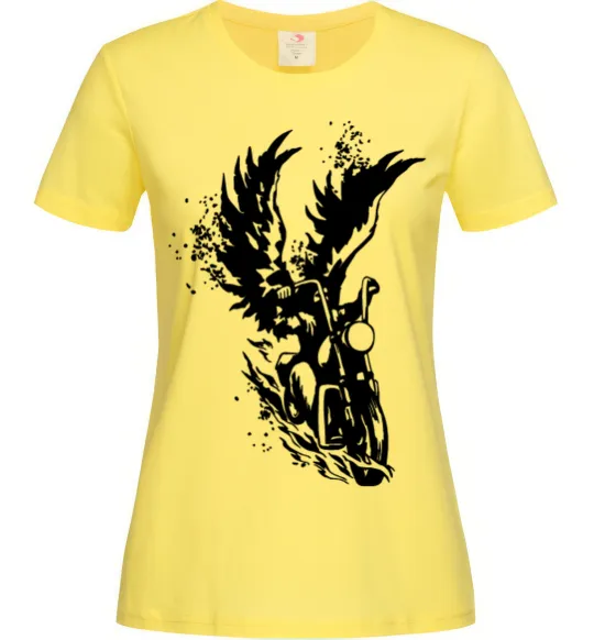 Жіноча футболка Wings of freedom Лимонний фото