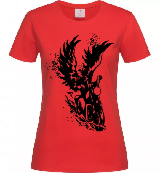 Жіноча футболка Wings of freedom Червоний фото