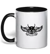 Чашка з кольоровою ручкою Freedom demon Чорний Чашка з кольоровою ручкою Freedom demon Чорний фото