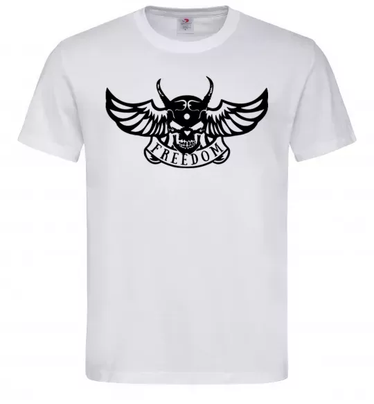 Чоловіча футболка Freedom demon Білий фото