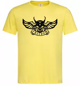 Мужская футболка Freedom demon Лимонный фото