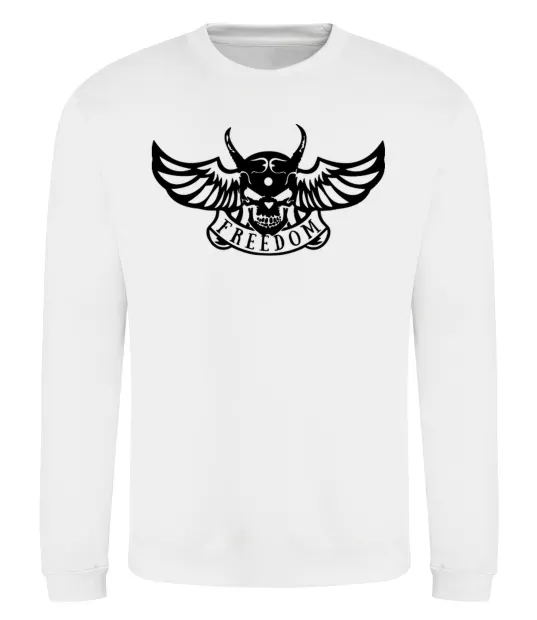 Свитшот Freedom demon Белый фото