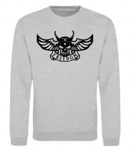 Світшот Freedom demon Сірий меланж фото