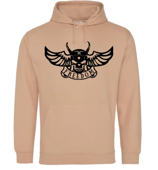 Жіноча толстовка (худі) Freedom demon Пісочний фото