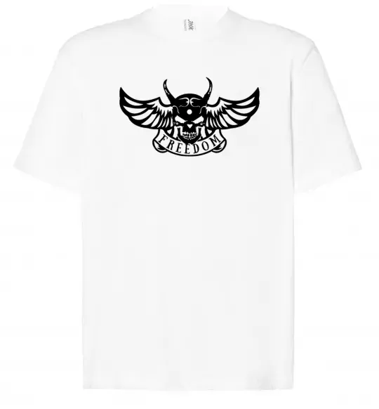 Футболка Оверсайз Freedom demon Белый фото