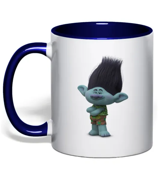 Чашка з кольоровою ручкою Branch Глибокий темно-синій фото