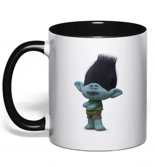 Чашка з кольоровою ручкою Branch Чорний фото