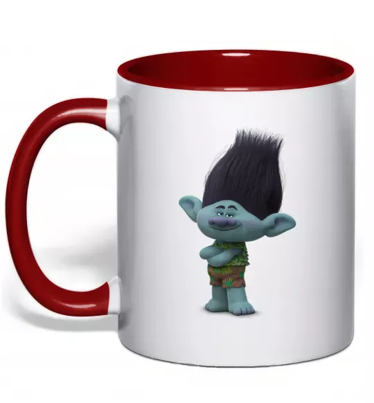 Чашка з кольоровою ручкою Branch Червоний фото