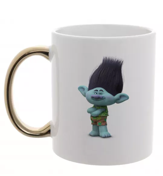 Чашка з кольоровою ручкою Branch Золото фото