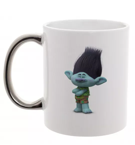 Чашка з кольоровою ручкою Branch Срібло фото