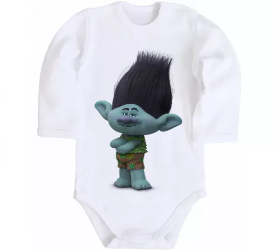 Детский боди Branch Белый фото