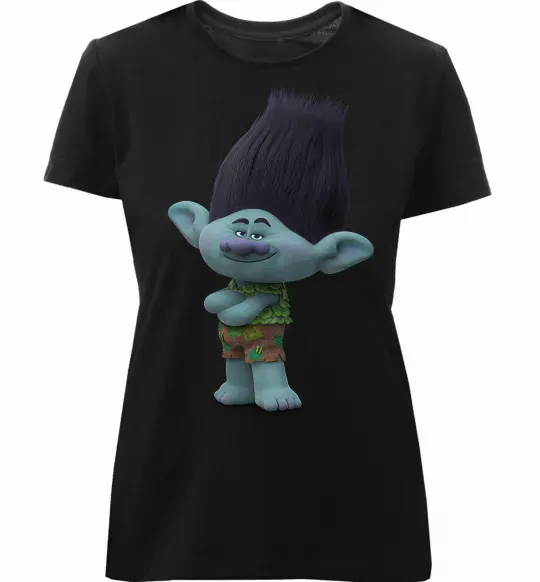 Женская премиум футболка Branch Черный фото