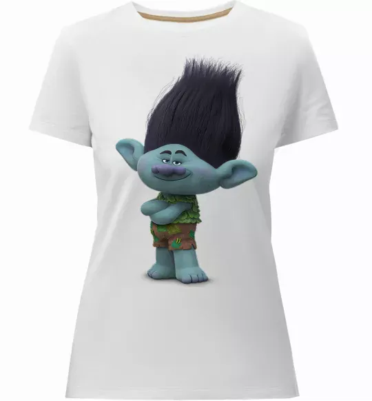 Женская премиум футболка Branch Белый фото