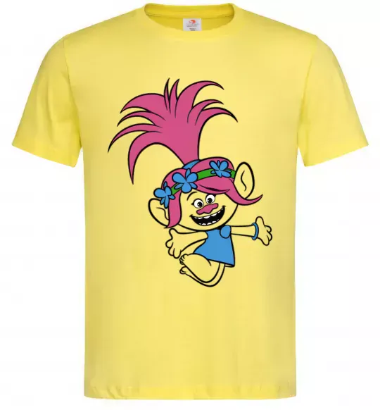 Чоловіча футболка Poppy Trolls Лимонний фото