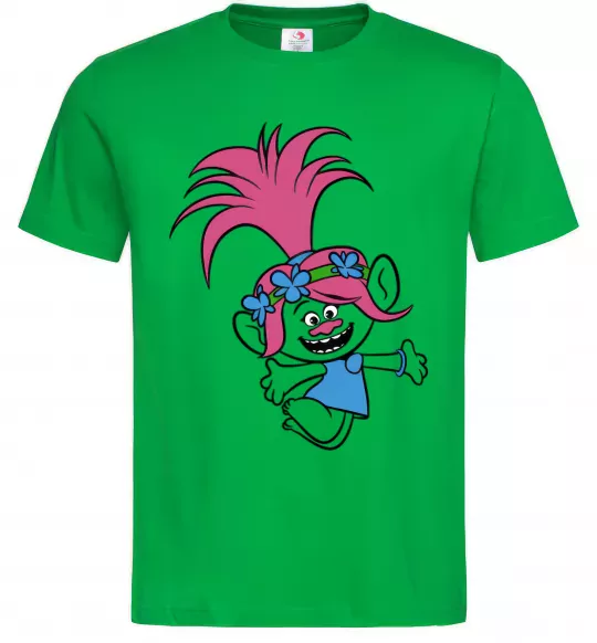Чоловіча футболка Poppy Trolls Зелений фото
