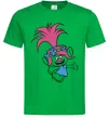 Чоловіча футболка Poppy Trolls Зелений фото