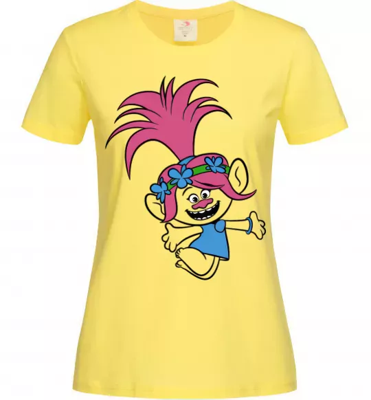 Жіноча футболка Poppy Trolls Лимонний фото