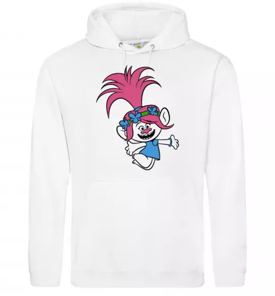 Мужская толстовка (худи) Poppy Trolls Белый фото