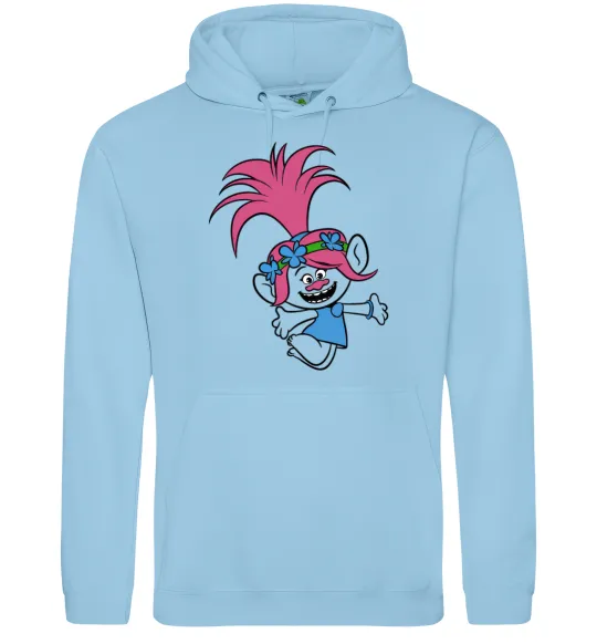 Женская толстовка (худи) Poppy Trolls Голубой фото