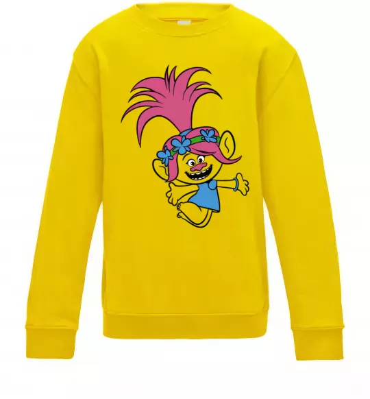 Детский Свитшот Poppy Trolls Солнечно желтый фото