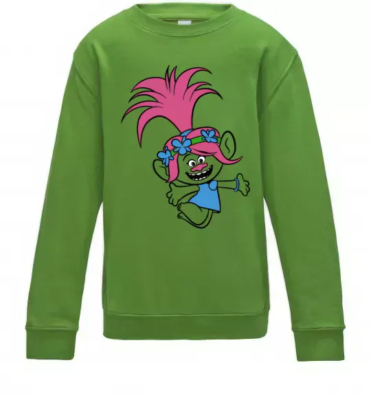 Детский Свитшот Poppy Trolls Лаймовый фото